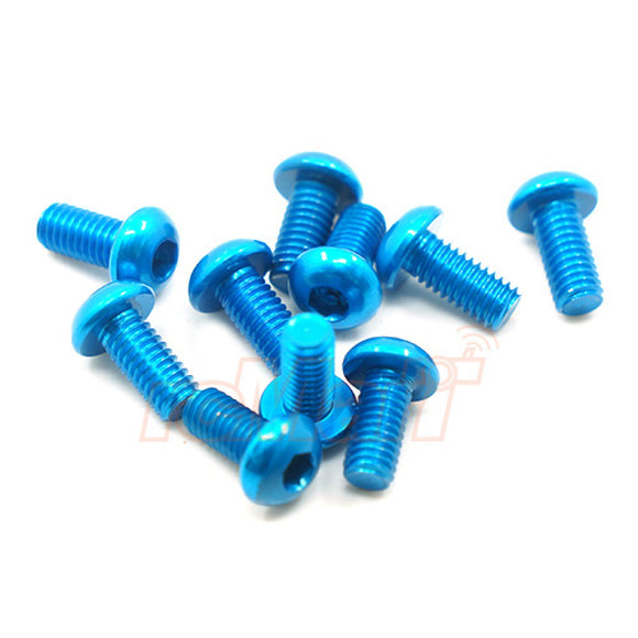 Blue screws m3  button head various available