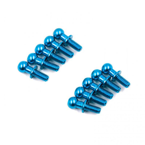 Slidelogy Aluminum 4.8MM Ball Stud 6mm 10pcs Blue