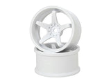 High Traction - HAYATE N-Type Drift Offset+8 or 6mm Wheels - White - HAYATE