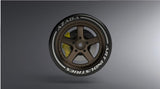 Azada Narrow 5 Spoke Steering Wheel - Bronze w/Yellow Caliper  Az6116 BR YL