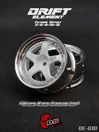 DS racing drift element 5 spoke (2pcs) white