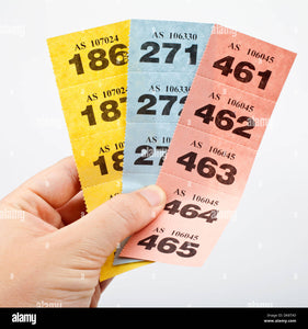 Raffle ticket  (novelty item)