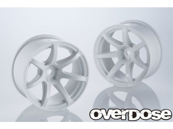 Overdose / OD2678B / R-SPEC Work Emotion T7R / Color: White / Offset: 7mm (2pcs)