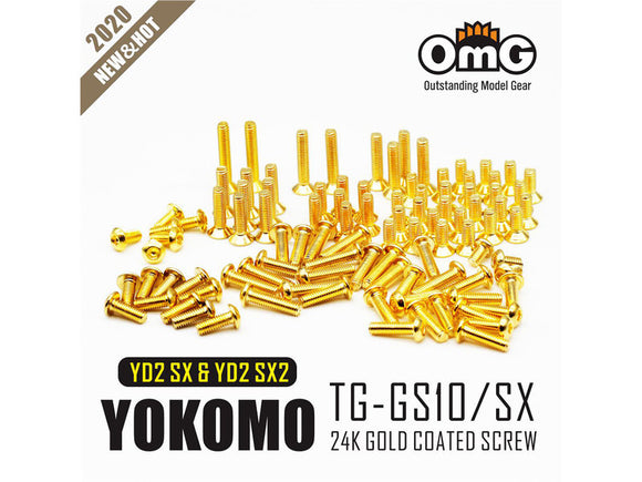 RC OMG - TG-GS10/SX - Golden Screw Kit for Yokomo YD2 SX & SXII